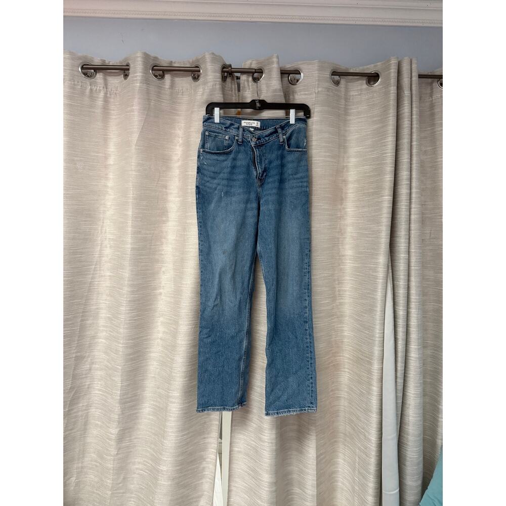 Abercrombie & Fitch Ultra High Rise 90s Straight Jean Curve Love Size 6 S - Picture 5 of 10